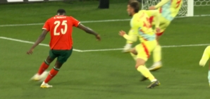 Portugal's Nuno Medes scores equalizer vs. Spain