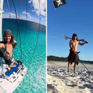 Man Living at Sea Shares Daily Life—Then Brings Out the Metal Detector