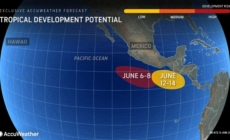 Map Shows Timeline of Two New Tropical Storms