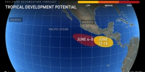 Map Shows Timeline of Two New Tropical Storms