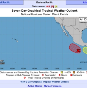 Map Shows Where Tropical Storm Dalila Might Form Within 48 hours