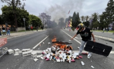 California man accused of hurling blocks at federal agents arrested