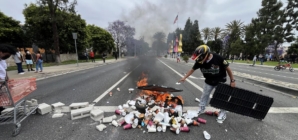 California man accused of hurling blocks at federal agents arrested