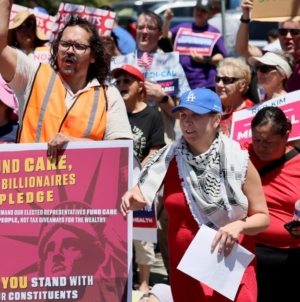 Orange County congresswoman targeted by protests over Trump megabill, cuts to healthcare