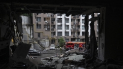 Russia launches attack on Kyiv hours before NATO allies meet