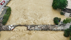 Record rainfall in central China leads to flooding and evacuations