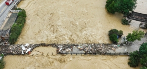 Record rainfall in central China leads to flooding and evacuations