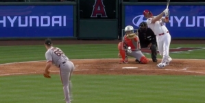 Angels’ Mike Trout crushes a 484-foot solo home run vs. Giants