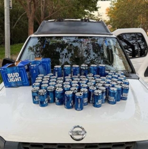 California police find over 70 empty Bud Lights in car during DUI stop