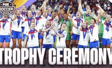 England's Full Trophy Ceremony after win over Spain in UEFA Women's Euro Final | FOX Soccer