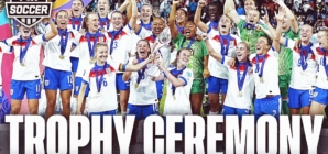 England's Full Trophy Ceremony after win over Spain in UEFA Women's Euro Final | FOX Soccer