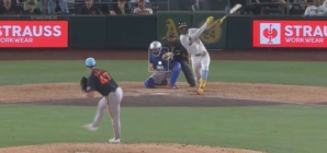 Athletics’ Denzel Clarke hits 471-foot two-run homer vs. Giants