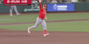 Logan O'Hoppe rips a 470-foot home run to give Angels a 2-0 lead over Athletics