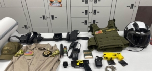 A cop or a criminal? Police stop motorcyclist with uniform, badge and gun and learn he’s a convicted felon