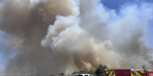 Euclid fire in Chino Hills grows quickly, closes the 71 Freeway