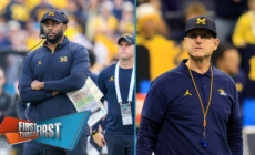 Sherrone Moore discusses Jim Harbaugh's impact in and out of coaching at Michigan and the NFL | First Things First