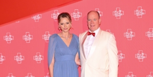 Monaco’s Princess Charlene stands by Prince Albert after health saga
