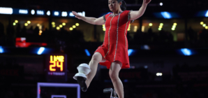 Fan-Favorite Halftime Act Red Panda Helped Off Court After Injury