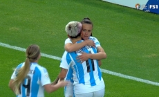 Yamila Rodríguez scores a goal in 88' to give Argentina a 1-0 lead over Peru