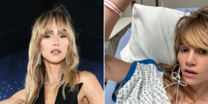 Suki Waterhouse reveals tight pants caused hernia requiring hospitalization
