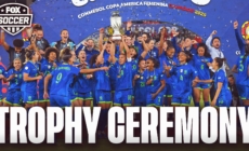 Brazil's Full Trophy Ceremony after win over Colombia in Copa América Femenina Finals | FOX Soccer