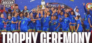 Brazil's Full Trophy Ceremony after win over Colombia in Copa América Femenina Finals | FOX Soccer