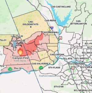 Canyon Fire Map, Update as California Blaze Explodes in Size Near Lake Piru