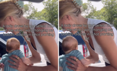Mom Changes Baby’s Diaper in SUV Trunk—Stunned by What Stranger Yells