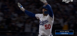 Mookie Betts crushes two-run home run, giving Dodgers lead over Blue Jays