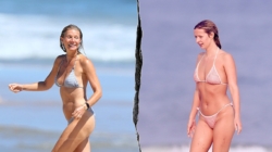 Apple Martin bears striking resemblance to mom Gwyneth Paltrow in beach day pics