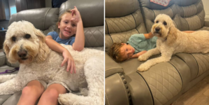 Tears As Autistic Boy, 6, Reunites With Family Dog Trained To Support Him