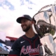 Eli White reflects on two-home-run day in Braves' win over Reds at Speedway Classic | MLB on FOX