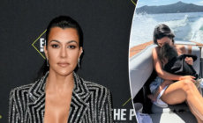 Kourtney Kardashian in hot water over picture of young son on boat