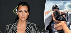 Kourtney Kardashian in hot water over picture of young son on boat