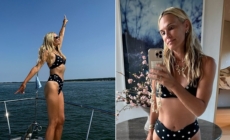 Actress Molly Sims posts bikini photos from relaxing family beach day
