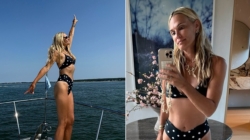 Actress Molly Sims posts bikini photos from relaxing family beach day