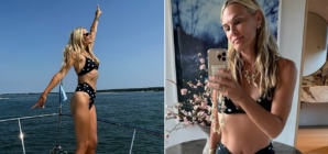 Actress Molly Sims posts bikini photos from relaxing family beach day