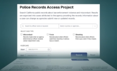 Searchable database on cases of police use of force and misconduct in California opens to the public
