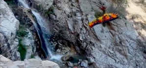 Screaming hiker airlifted to safety after falling down SoCal waterfall