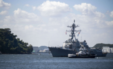 US Warship Provided ‘Critical Defense’ of Strategic Island Base: Navy