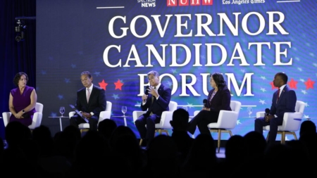 Four takeaways from California’s first gubernatorial debate since Kamala Harris said she wasn’t running