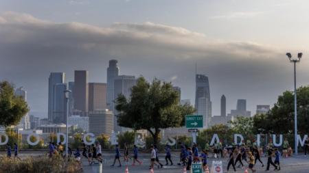 Slightly cloudy with a chance of home runs. Dodgers postseason starts off cooler than normal