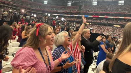 Charlie Kirk memorial in Arizona emphasizes faith and God, drawing massive crowd