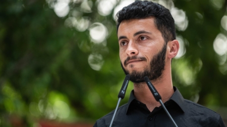 Oscar-winning Palestinian director Basel Adra says Israeli soldiers raided his West Bank home
