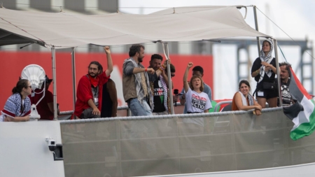 Activist flotilla on way to Gaza says drones attacked its boats during night
