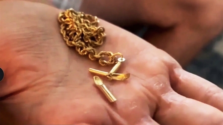Florida man survives gunshot after his cross necklace deflects bullet