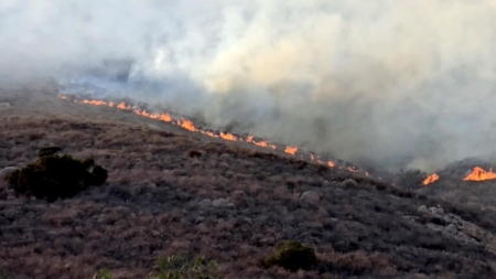 Pyrite fire erupts in Inland Empire, forcing evacuations