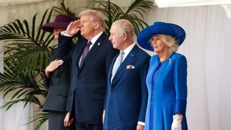 Trump greeted by King Charles as he begins U.K. state visit in shadow of Epstein scandal