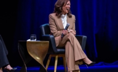 Commentary: These are thirsty times. No wonder Kamala Harris’ book tour is a fan fest