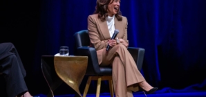 Commentary: These are thirsty times. No wonder Kamala Harris’ book tour is a fan fest